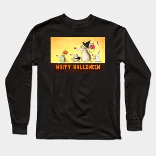 Happy Halloween Hedgehogs Long Sleeve T-Shirt